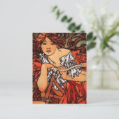 Carte Postale Alfons Mucha Perfecta (Debout devant)