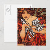 Carte Postale Alfons Mucha Perfecta (Devant / Derrière)