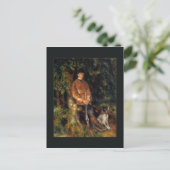 Carte Postale Alfred Berard et son chien par Renoir (Debout devant)