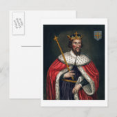 Carte Postale Alfred le Grand (849-99), après une peinture dans  (Devant / Derrière)