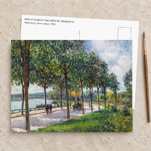 Carte Postale Alfred Sisley - Allée de châtaigniers