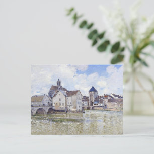 Carte Postale Alfred Sisley Bâtiments et ponts avec l'eau