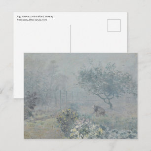 Carte Postale Alfred Sisley - Brouillard, Voisins