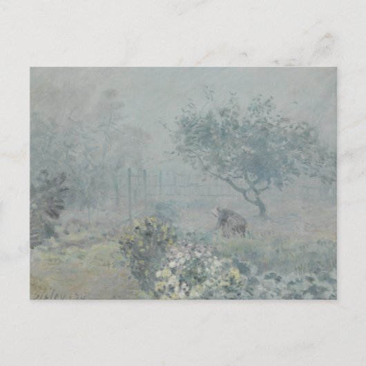Carte Postale Alfred Sisley - Fog, Voisins (Devant)