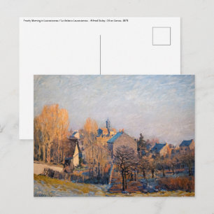 Carte Postale Alfred Sisley - Frosty Morning à Louveciennes