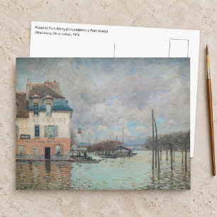 Carte Postale Alfred Sisley - Inondation à Port-Marly 1876