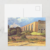 Carte Postale Alfred Sisley L'aqueduc de Marly (Devant / Derrière)