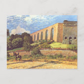 Carte Postale Alfred Sisley L'aqueduc de Marly (Devant)