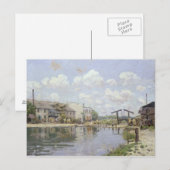 Carte Postale Alfred Sisley | Le Canal Saint-Martin, Paris (Devant / Derrière)