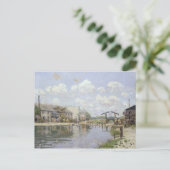 Carte Postale Alfred Sisley | Le Canal Saint-Martin, Paris (Debout devant)