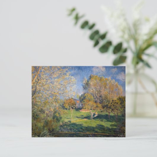 Carte Postale Alfred Sisley - Le Jardin de Hoschede, Montgeron (Debout devant)