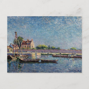 Carte Postale Alfred Sisley L'écluse de Saint-Mammès