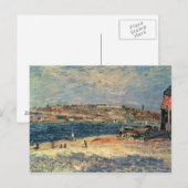 Carte Postale Alfred Sisley | Les berges de la rivière à Saint-M (Devant / Derrière)