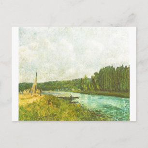 Carte Postale Alfred Sisley - meurent le der l'Oise 1878-1880