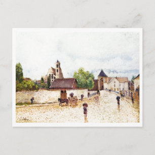 Carte Postale Alfred Sisley Moret am Loing im Regen 1887-1888
