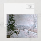 CARTE POSTALE ALFRED SISLEY - NEIGE À LOUVECIENNES (Devant / Derrière)