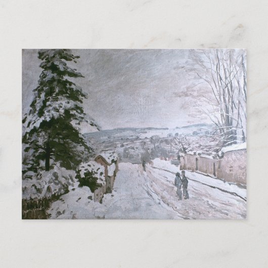 CARTE POSTALE ALFRED SISLEY - NEIGE À LOUVECIENNES (Devant)