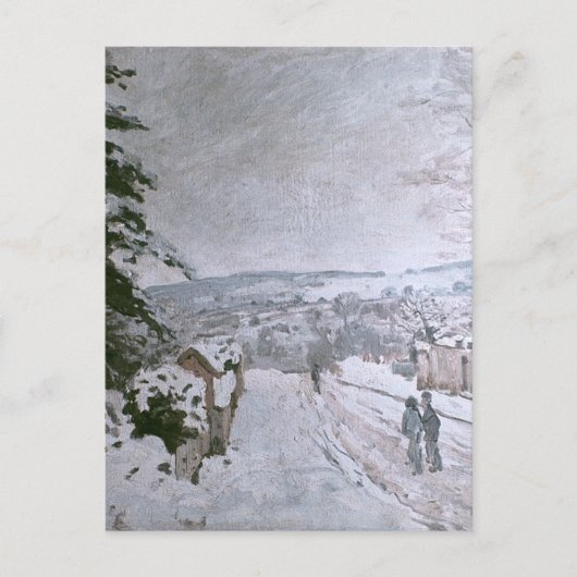 CARTE POSTALE ALFRED SISLEY - NEIGE À LOUVECIENNES (Devant)