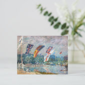 Carte Postale Alfred Sisley - Régate à Molesey (Debout devant)