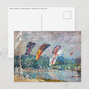 Carte Postale Alfred Sisley - Régate à Molesey