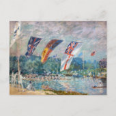 Carte Postale Alfred Sisley - Régate à Molesey (Devant)