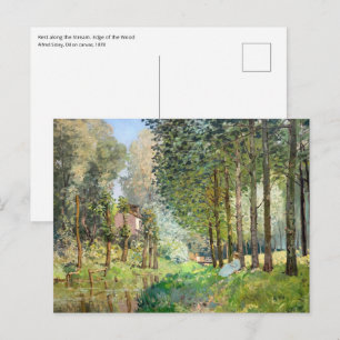 Carte Postale Alfred Sisley - Repos au bord du ruisseau