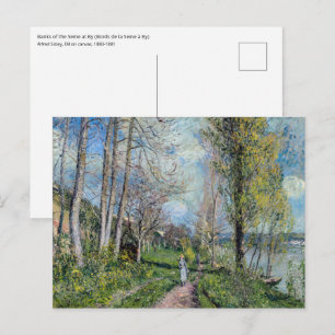 Carte Postale Alfred Sisley - Rives de la Seine à By
