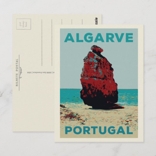 Carte postale Algarve Portugal (Devant / Derrière)