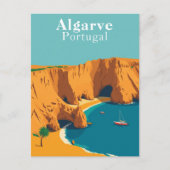 Carte Postale Algarve, Portugal Art Européen Rétro (Devant)