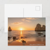 Carte Postale Algarve Portugal coucher de soleil (Devant / Derrière)