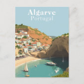 Carte Postale Algarve Portugal Plage européenne Voyage (Devant)
