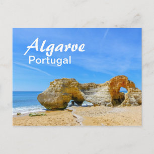 Carte Postale Algarve Rocks sur la plage au Portugal