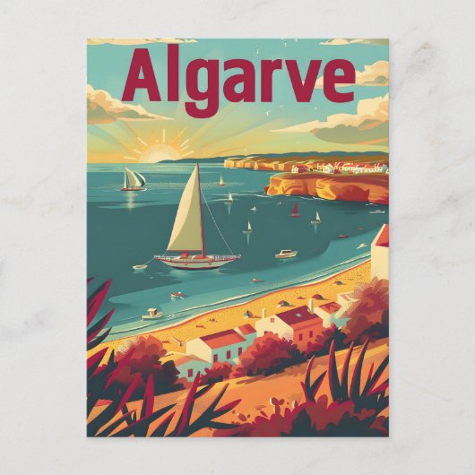 Carte Postale Algarve Vintage (Devant)