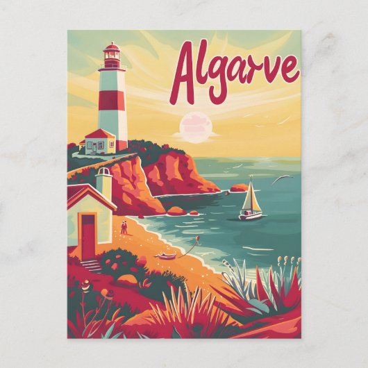 Carte Postale Algarve Vintage (Devant)