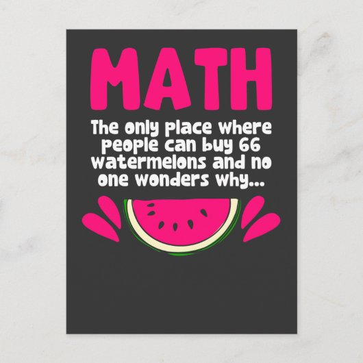 Carte Postale Algebra Math Enseignant Mathématiques Sciences Hum (Devant)