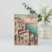 Carte Postale Alger Vintage (Debout devant)