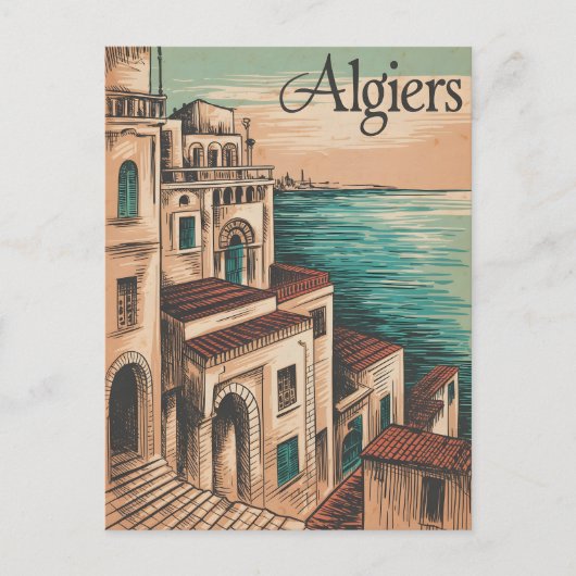 Carte Postale Alger Vintage (Devant)