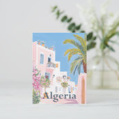 Carte Postale Algérie Aquarelle Peinture Voyage (Debout devant)