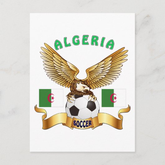Carte Postale Algérie Football Designs (Devant)