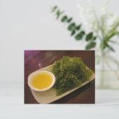 Carte Postale Algues avec trempette au citron (Debout devant)