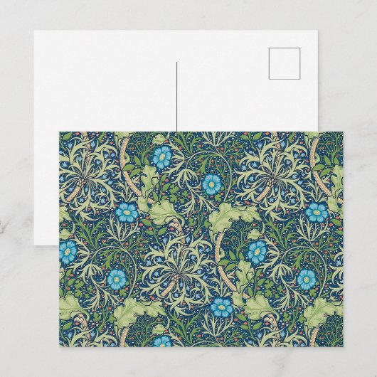 Carte Postale Algues, William Morris (Devant / Derrière)