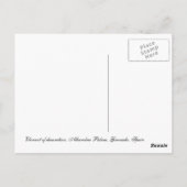 Carte Postale Alhambra-6 (Dos)