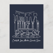 Carte Postale Alhambra Court of the Lions 1 (Devant)