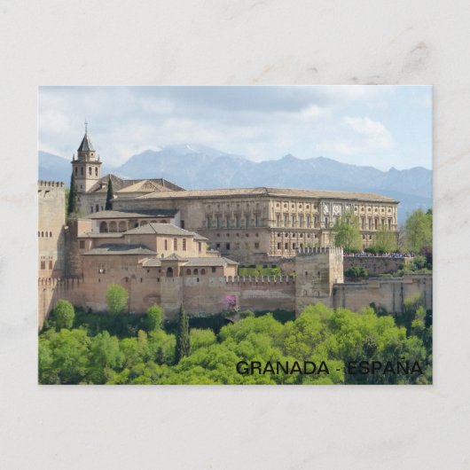 Carte Postale Alhambra de Granada, en España (Devant)