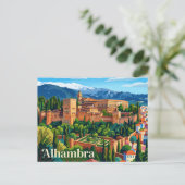 Carte Postale Alhambra Espagne (Debout devant)