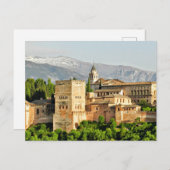 Carte Postale Alhambra, Grenade, Andalousie, Espagne (Devant / Derrière)