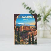 Carte Postale Alhambra, Grenade Espagne (Debout devant)