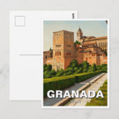 Carte Postale Alhambra Grenade Espagne Voyage (Devant / Derrière)