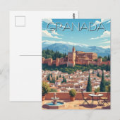Carte Postale Alhambra Grenade Espagne Voyage (Devant / Derrière)