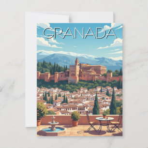 Carte Postale Alhambra Grenade Espagne Voyage